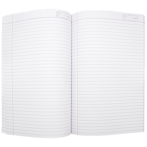 Navneet Youva Notebook - Ruled, Single Line, Soft Bound, 190 mm x 310 mm, 180 Pages, 1 pc  