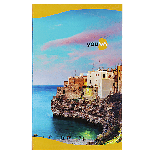 Navneet Youva Notebook - Ruled, Single Line, Soft Bound, 190 mm x 310 mm, 180 Pages, 1 pc  