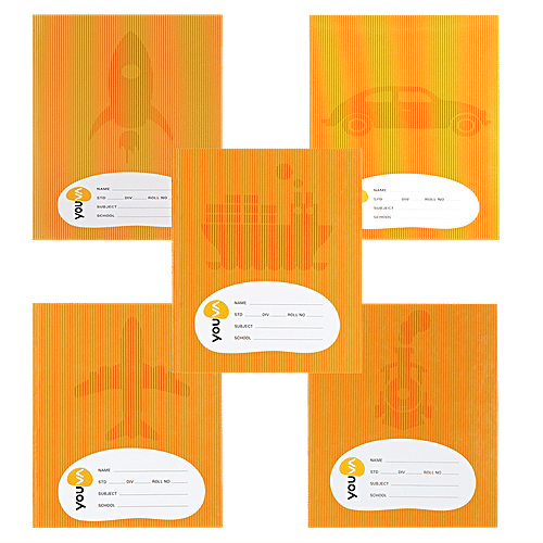 Navneet Youva Soft Bound Ruled Notebook - Red & Blue With Gap, Brown, 15 x 18 cm, 76 Pages, 1 pc