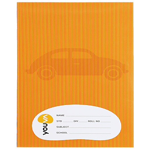 Navneet Youva Soft Bound Ruled Notebook - Red & Blue With Gap, Brown, 15 x 18 cm, 76 Pages, 1 pc