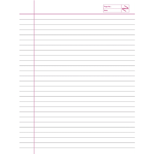 Navneet Youva Notebook - Ruled, Single Line, 180 mm x 240 mm, Soft Bound, 172 Pages, 1 pc  