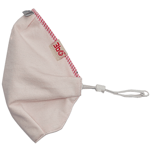 3bO Deltoid Lite Face Masks In Pink Knit Fabric With Binding - 1S1014, Small, 1 pc  Washable & Reusable
