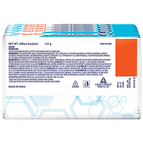 Savlon Hexa Advanced Soap, 125  g (Pack of 5) 