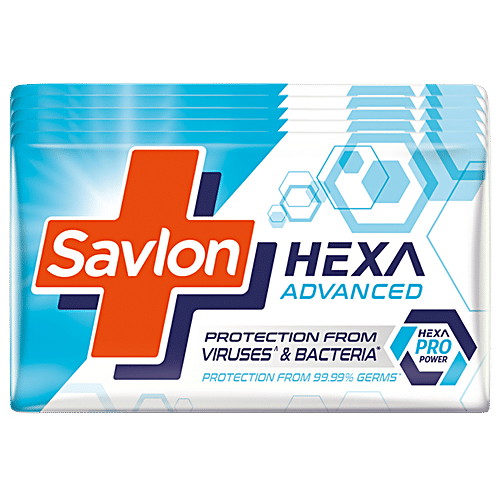 Savlon Hexa Advanced Soap, 125  g (Pack of 5) 
