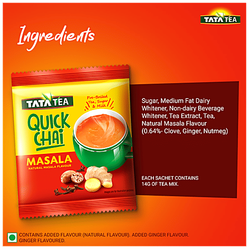 Tata Tea Quick Chai Masala, 10 pcs Sachet 