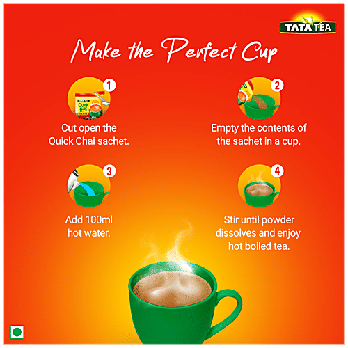 Tata Tea Quick Chai Masala, 10 pcs Sachet 