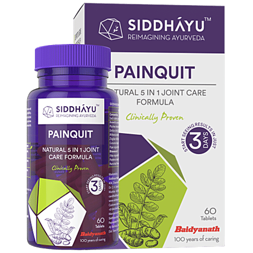 Buy SIDDHAYU Painquit Tablets Ayurvedic, Bones & Joints Supplement
