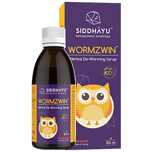 Buy SIDDHAYU Wormzwin Herbal Deworming Syrup, For Kids Online at Best Price of Rs 156 bigbasket