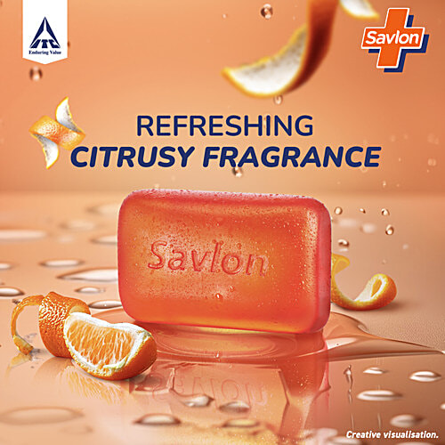 Savlon Glycerin Bathing Bar, 625 g (5 pcs x 125 g each) With Germ Protection & Moisturisation, For Soft & Supple Skin