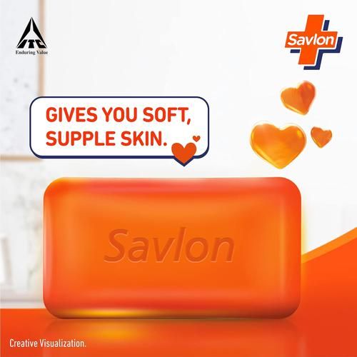 Savlon Glycerin Bathing Bar, 625 g (5 pcs x 125 g each) With Germ Protection & Moisturisation, For Soft & Supple Skin