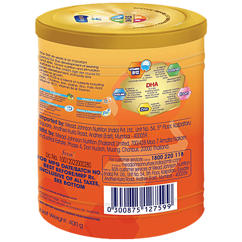 Enfagrow Enfagrow A+ Nutritional Milk Powder Nutrition Drink For Children (3-6 Years), Chocolate, 400 g Tin DHA Plus, Vitamins & Minerals