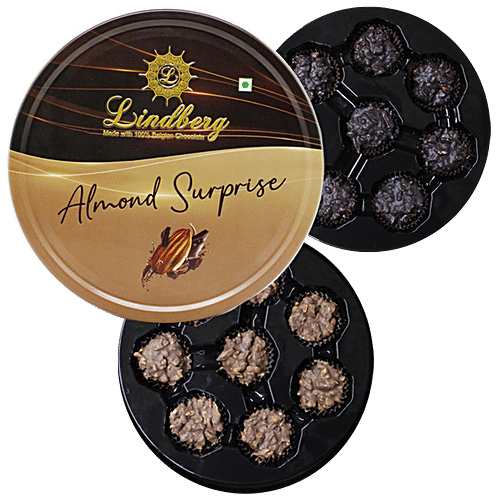 Lindberg Almond Surprise - Truffle Chocolates, 200 g (16 pcs x 12.5 g each) 