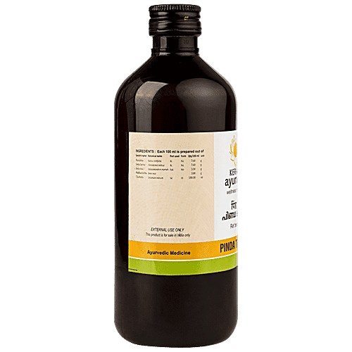 Kerala Ayurveda Pinda Thailam 450 Ml | Gout Joint pain relief Oil | Gouty Arthritis Gout Relief Oil | Relieves Burning Sensation in Varicose Veins |With Manjistha and Anantamul | Sesame Oil Base| Reduces redness and swelling | Helps in gout |100% Ayurvedic, 450 ml  