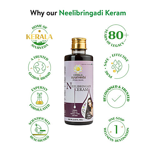 Kerala Ayurveda Neelibringadi Keram, 200 ml