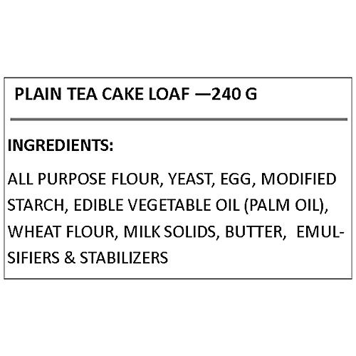 Buy 180 Degree Oven Plain Tea Cake Loaf Online at Best Price of Rs 125