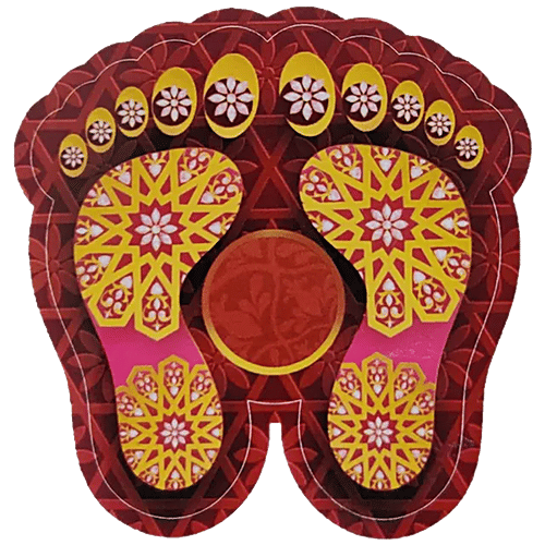 Arham Diwali Special - Gold-foil Lakshmi Charan, 1 pc  