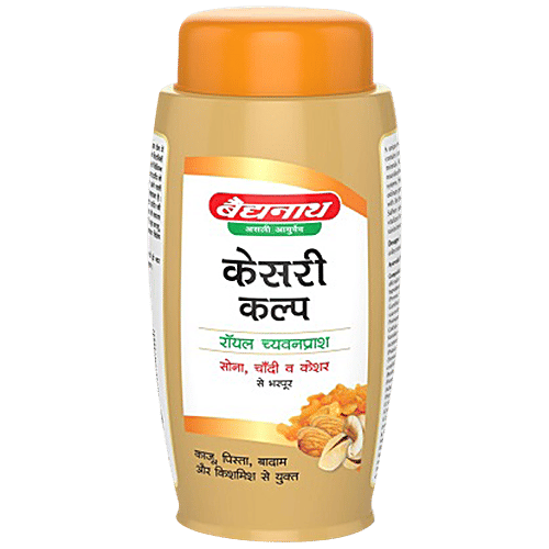 Baidyanath Nagpur Kesari Shakti Kalp Chyawanprash - Immunity Booster With Gold, Silver & Saffron, 500 g  
