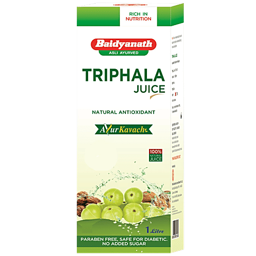 Buy Baidyanath Nagpur Triphala Juice Herbal Laxative For Digestive