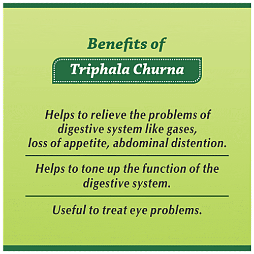 Buy Baidyanath Nagpur Triphala Churna Relieves Digestive Distress