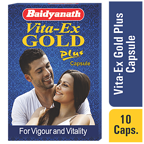 Buy Baidyanath Nagpur Vita Ex Gold Plus Tablets With Pure Shilajit