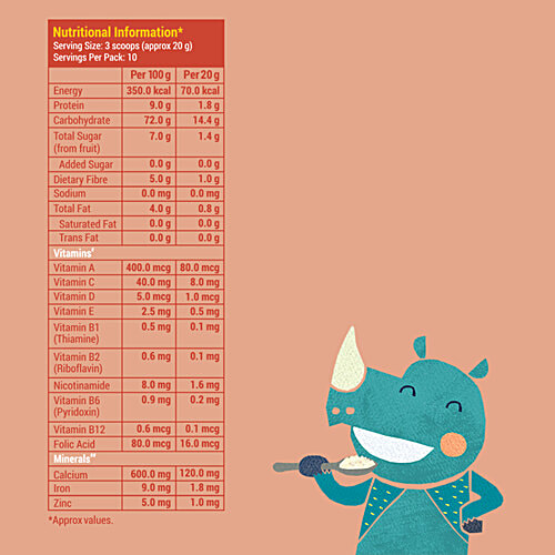 Slurrp Farm Ragi, Almond & Banana Cereal - No Sugar, No Salt, No Milk, 200 g  No Preservatives, No Artificial Flavours