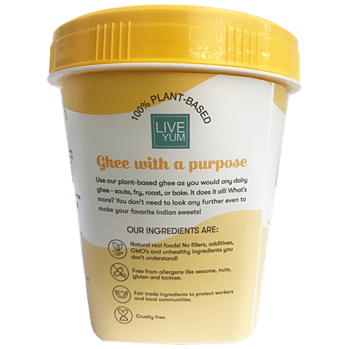 Live Yum Vegan Premium Ghee/Tuppa - Palm Oil Free, 100% Natural, 450 ml  