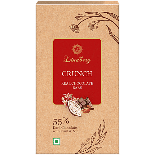 Lindberg Crunch Fruit n Nut Chocolate Bar - 55% Cocoa, 80 g  