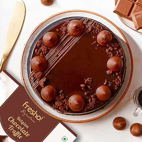 fresho! Signature Belgium Chocolate Truffle Cake, 400 g  