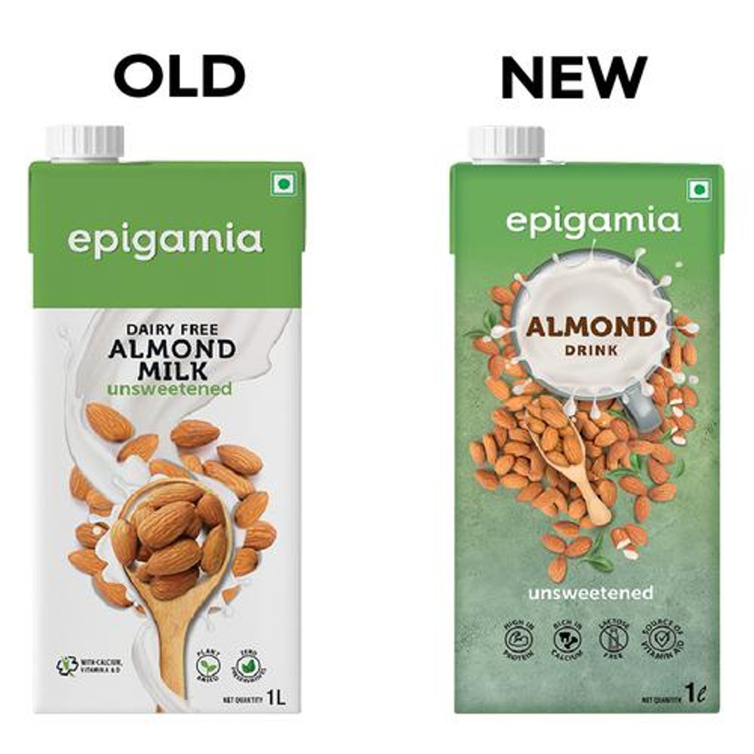Buy Epigamia Almond Drink Unsweetened, Dairy Free Online at Best