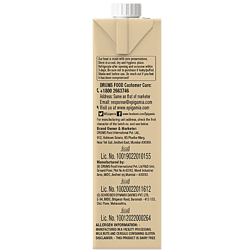 Epigamia  Almond Milk - Chocolate, Dairy Free, 1 L  