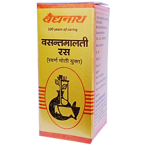 Buy Baidyanath Nagpur Vasant Malti Ras With Gold For Dry Cough Online