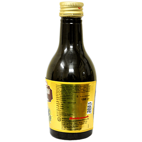 Baidyanath Drakshasava Ayurvedic Tonic - Improves Hunger & Heart Health, 180 ml  