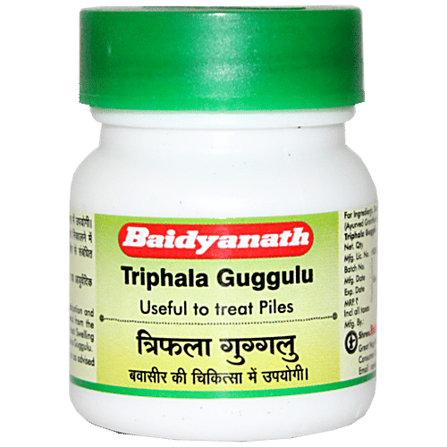 Buy Baidyanath Nagpur Triphala Guggulu Ayurvedic Piles Treatment