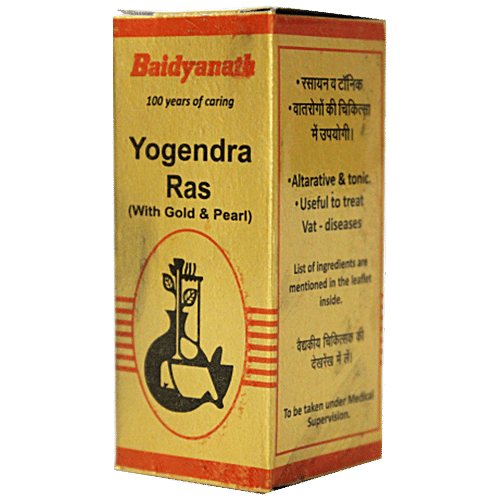 Buy Baidyanath Nagpur Yogendra Ras Gold Fortified Tablets Online at