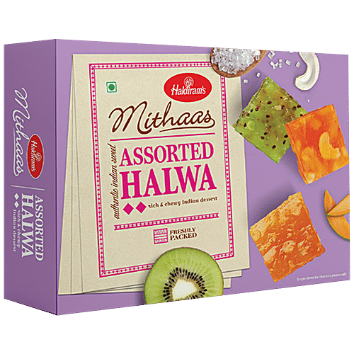 Haldiram's Assorted Halwa, 400 g Rich & Chewy Indian Dessert