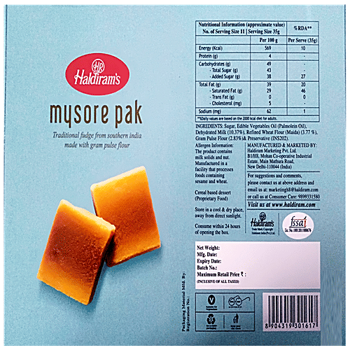 Buy Haldirams Mysore Pak Online at Best Price of Rs 240 bigbasket