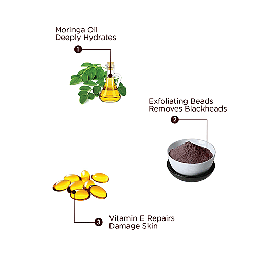 The Skin Story Moringa Face Gentle Scrub - Deep Cleansing Exfoliator, 100 g  