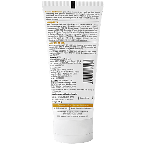 The Skin Story Keratin Conditioner - Instant Anti-Frizz, 100 g