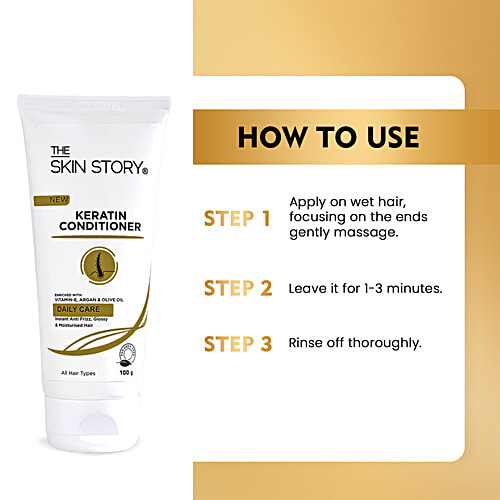The Skin Story Keratin Conditioner - Instant Anti-Frizz, 100 g
