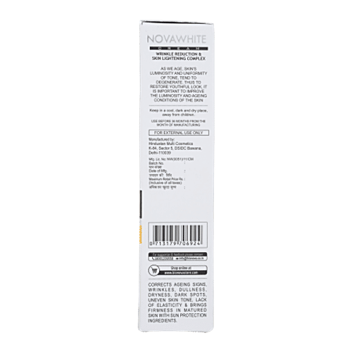 Bionova Novawhite Glutathione & Vitamin C Cream - For Men & Women, Suitable For all Skin Types, 100 ml  