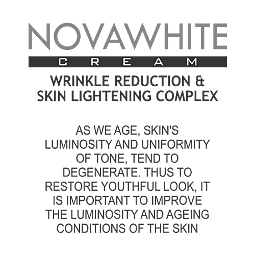 Bionova Novawhite Glutathione & Vitamin C Cream - For Men & Women, Suitable For all Skin Types, 100 ml  