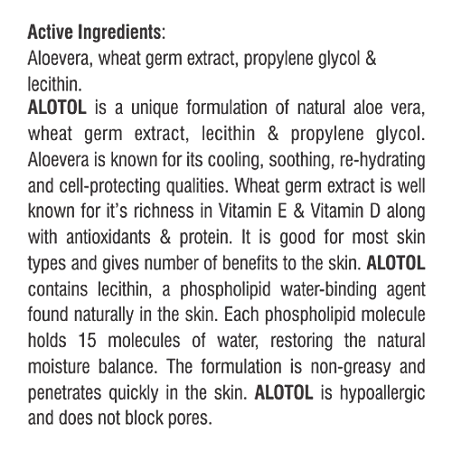 Bionova Alotol Lotion With Vitamin C & Vitamin D - Intense moisturizing, Men & Women, 100 ml  