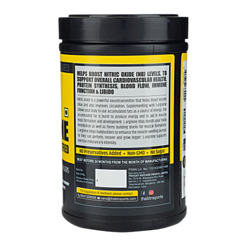 BTN Sports Pure & Raw L-Arginine - 50 Servings, 300 g  