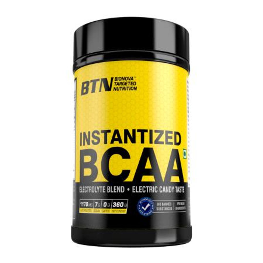 BTN Sports Instantized BCAA Enriched with Electrolytes  - Electric Candy Flavour, 360 g 