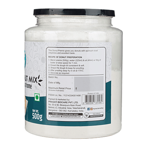 Nectar Valley Eggless Donut Mix, 500 g  