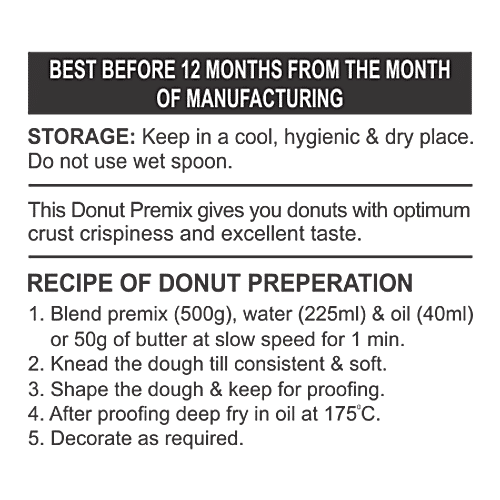 Nectar Valley Eggless Donut Mix, 500 g  