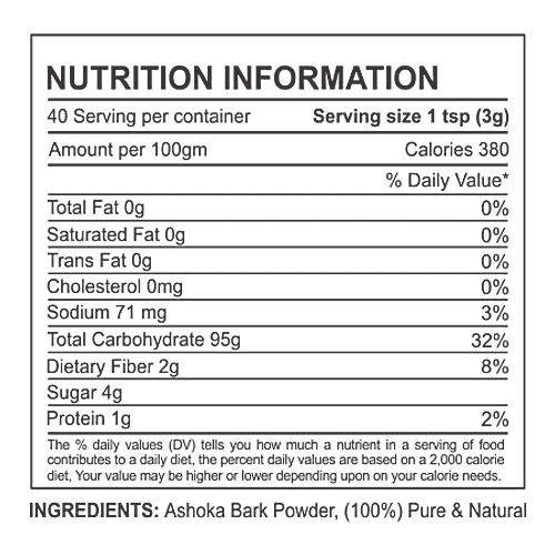 Nectar Valley Ashoka Bark Powder, 250 g  