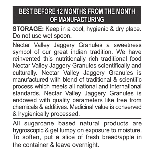 Nectar Valley Jaggery/Bella Granules, 250 g  