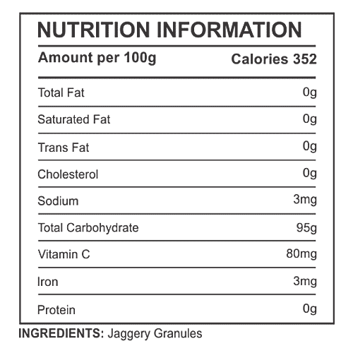 Nectar Valley Jaggery/Bella Granules, 250 g  