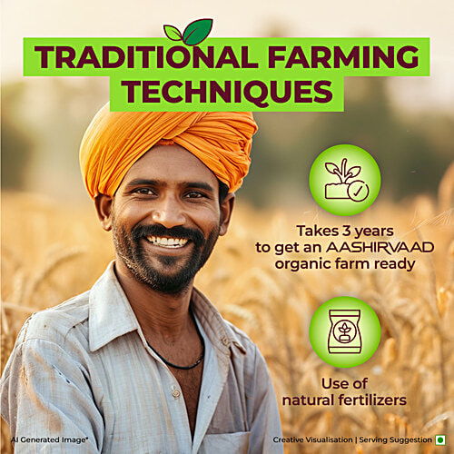 Aashirvaad Organic Moong Dal, 500 g  